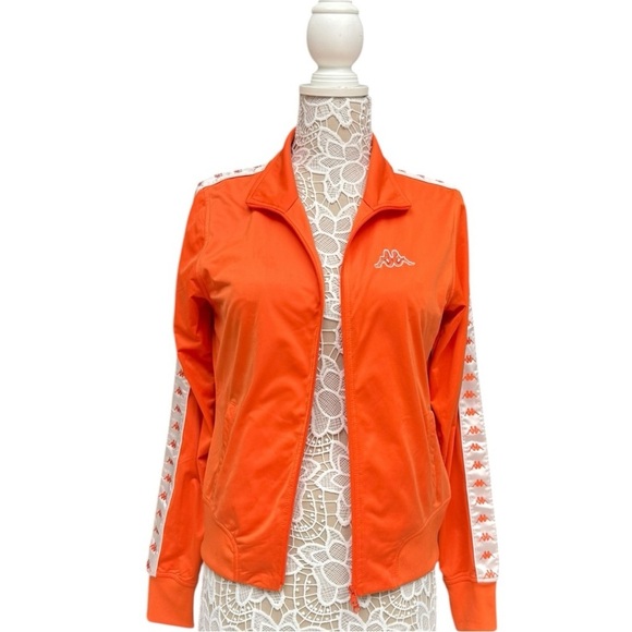 Kappa Orange Track Jacket with Logo Tape - Size M - Picture 4 of 11